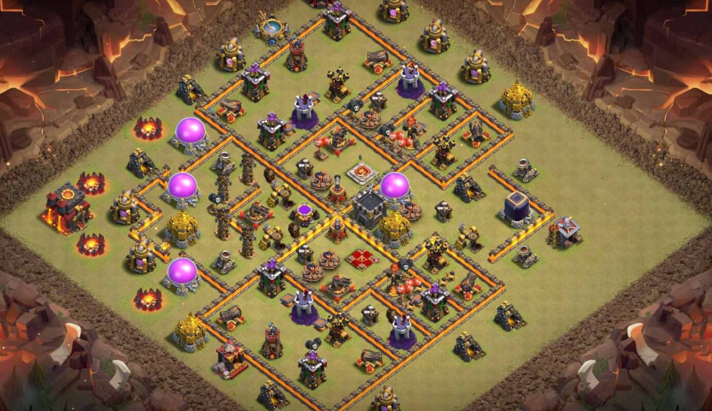 Th10 base clash of clans