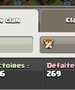 Achat clan clash of clans