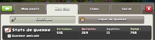 Achat clan clash of clans