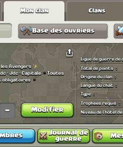 Achat clan clash of clans