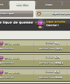 Achat clan clash of clans