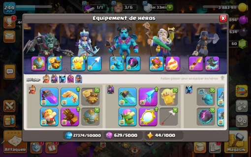 Achat compte clash of clans