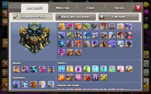 Achat compte clash of clans