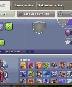 Achat compte clan of clans