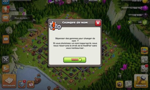 Achat compte clan of clans