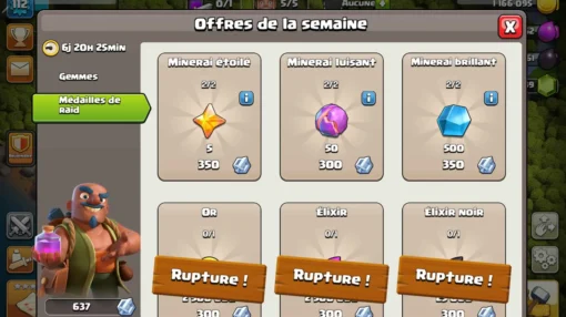 Achat compte clash of clans