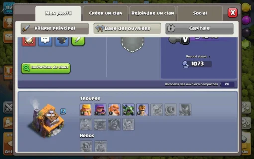 Achat compte clash of clans