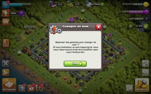 Achat compte coc