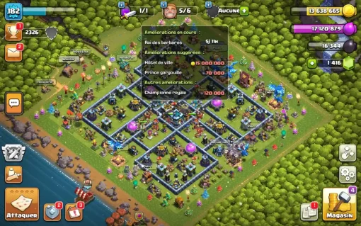 Vendre compte clash of clans