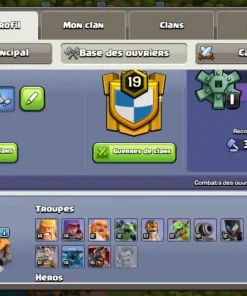 Vendre compte clash of clans