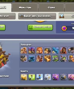 Vendre compte clash of clans