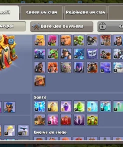 Vendre compte clash of clans