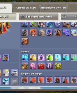 Vendre compte clash of clans