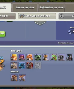 Vendre compte clash of clans