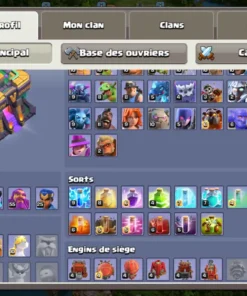 Vendre compte clash of clans