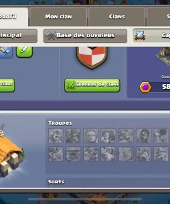 Vendre compte clash of clans