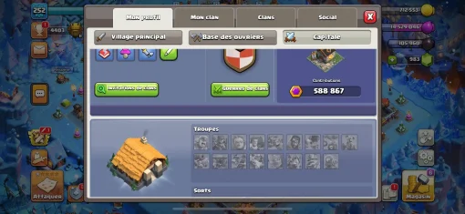 Vendre compte clash of clans