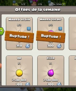 Vendre compte clash of clans