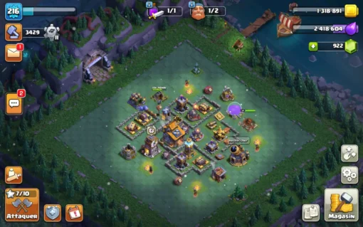 Vendre compte clash of clans