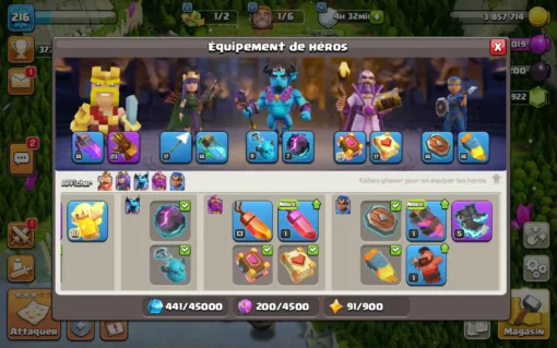 Vendre compte clash of clans