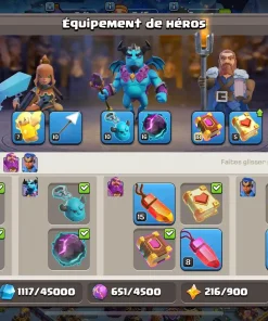 Vendre compte clash of clans