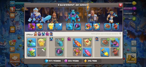 Vendre compte clash of clans