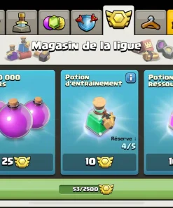 Vendre compte clash of clans