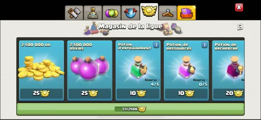 Vendre compte clash of clans