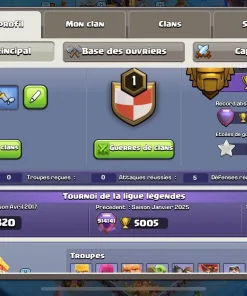 Vendre compte clash of clans