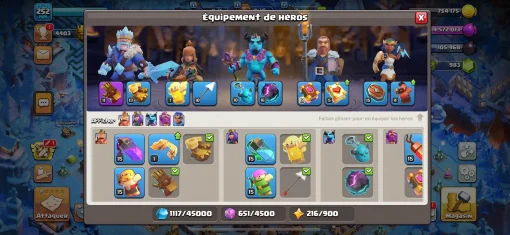 Vendre compte clash of clans