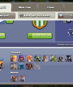 Vendre compte clash of clans