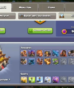 Vendre compte clash of clans