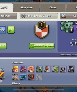 Vendre compte clash of clans