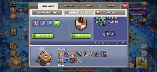 Vendre compte clash of clans