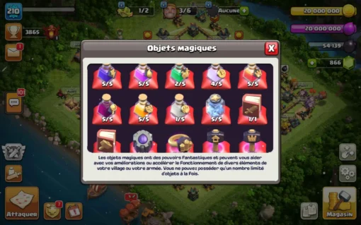 Vendre compte clash of clans