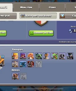 Vendre compte clash of clans