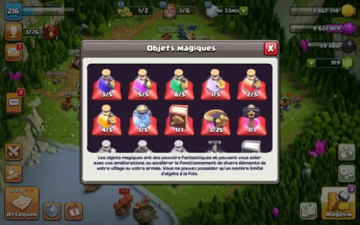 Vendre compte clash of clans