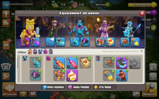 Vendre compte clash of clans