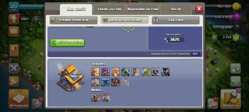 Achat compte clash of clans