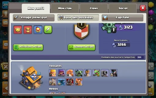 Achat compte clash of clans