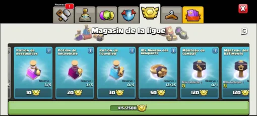 Achat compte clash of clans