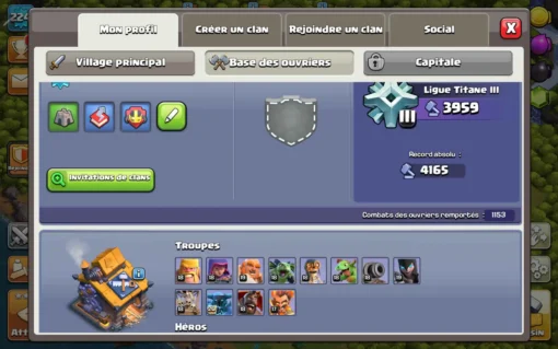 Achat compte coc