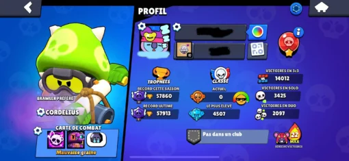 Vente de compte Brawl Stars avec 57K trophées - Image 3