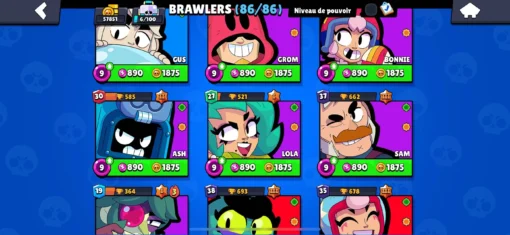 Vente de compte Brawl Stars avec 57K trophées - Image 20