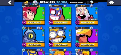 Vente de compte Brawl Stars avec 57K trophées - Image 7