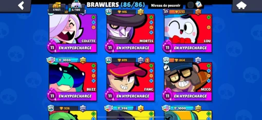 Vente de compte Brawl Stars avec 57K trophées - Image 9