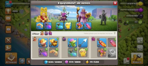 Vendre compte clash of clans