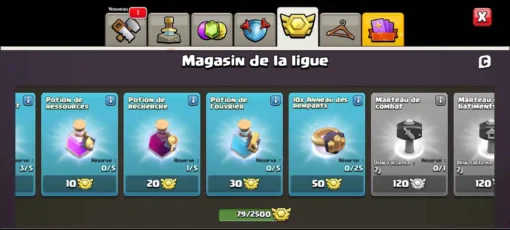 Vendre compte clash of clans