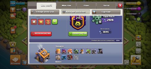 Achat compte clash of clans