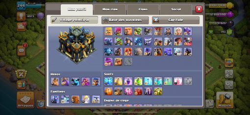 Achat compte clash of clans